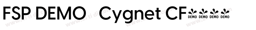 FSP DEMO   Cygnet CF字体转换
